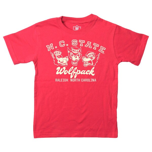 Red Junior Short Sleeve Tee - NC St